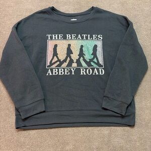 The Beatles Abbey Road Sweatshirt XL Black Hybrid Apparel Licensed 2024 0457